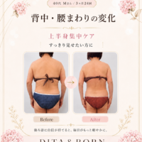 背中・腰まわりをすっきり見せたい方へ